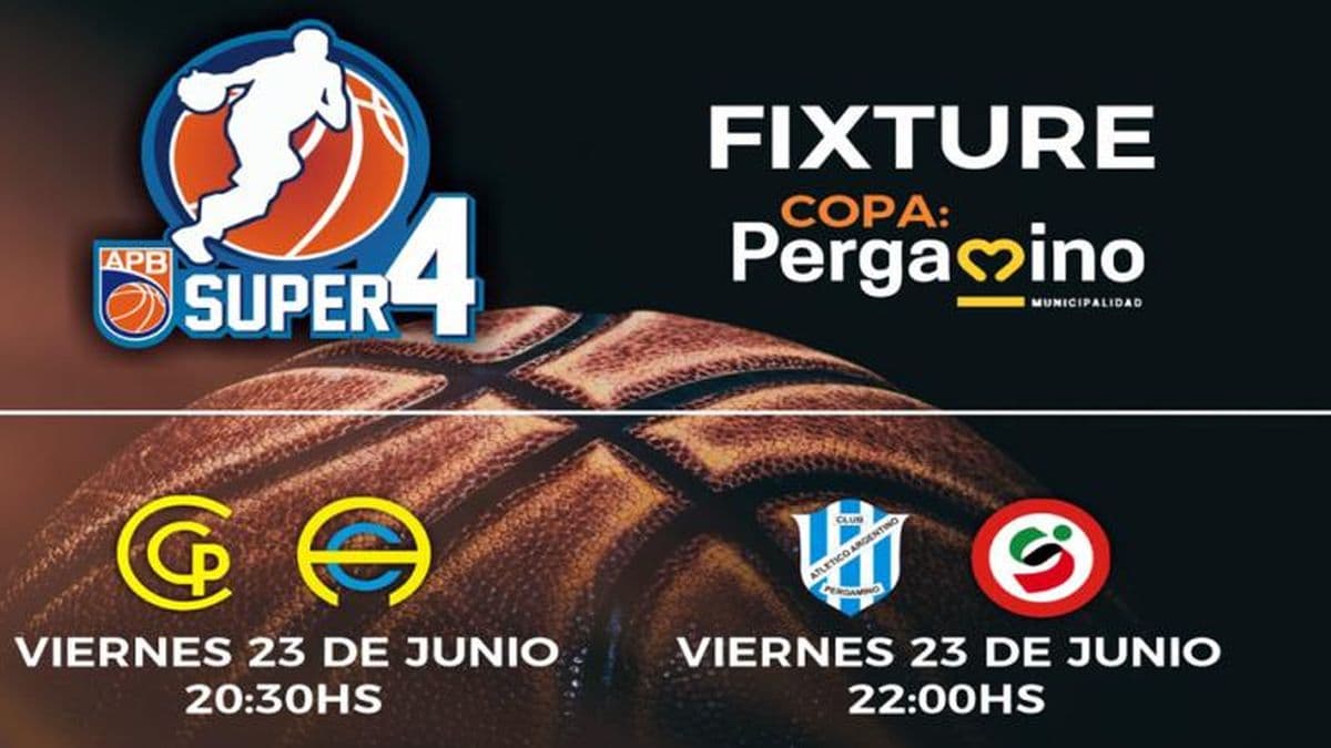 Horarios confirmados para el Súper 4 de basquetbol que comenzará el viernes