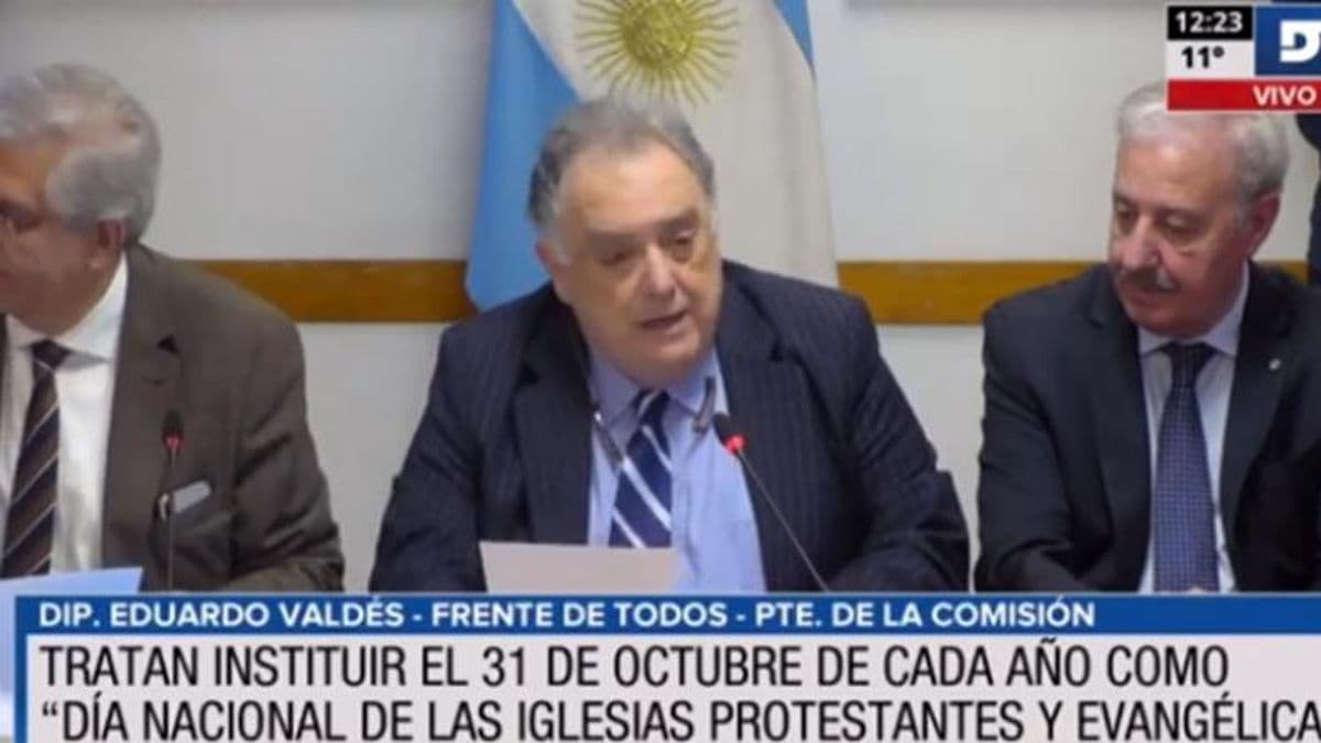 Aval para instituir el 31 de octubre como "Día Nacional de las Iglesias Protestantes y Evangélicas"