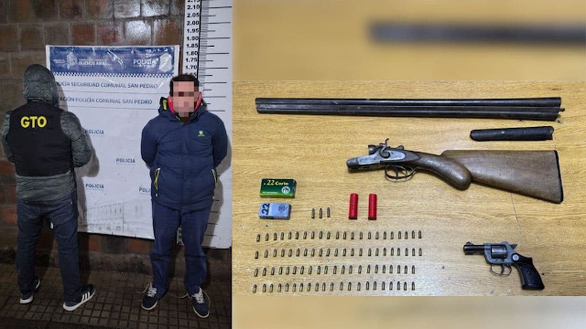 Allanamiento, secuestro de armas y un detenido por amenazas en San Pedro