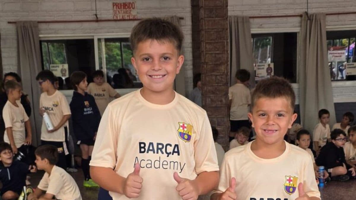 Fútbol: Matteo y Antuan, los niños de Villa Ramallo que brillaron en la Barça Academy