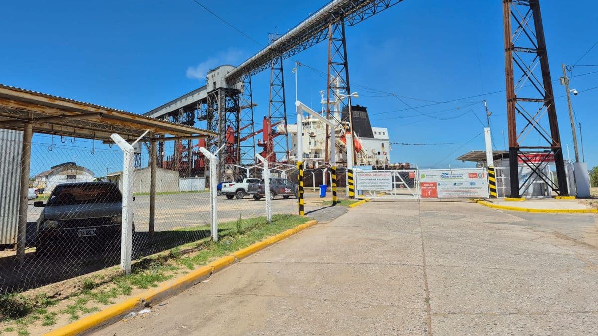 El buque LOLITA llegó al Puerto de San Pedro para exportar 33 mil toneladas de trigo a Brasil