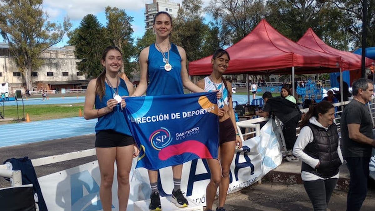 San Pedro pisa fuerte en el atletismo. Candela Basaldúa, campeona nacional U20 en 400 metros con vallas