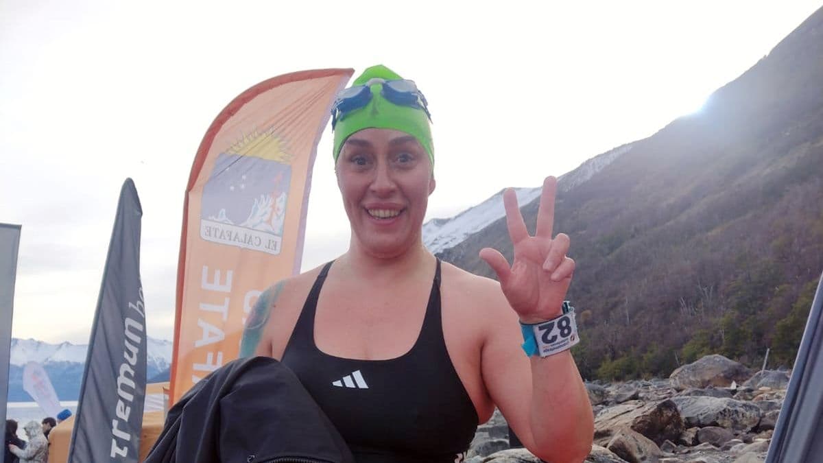 Carina Valentini se subió al podio en su debut mundialista en aguas heladas