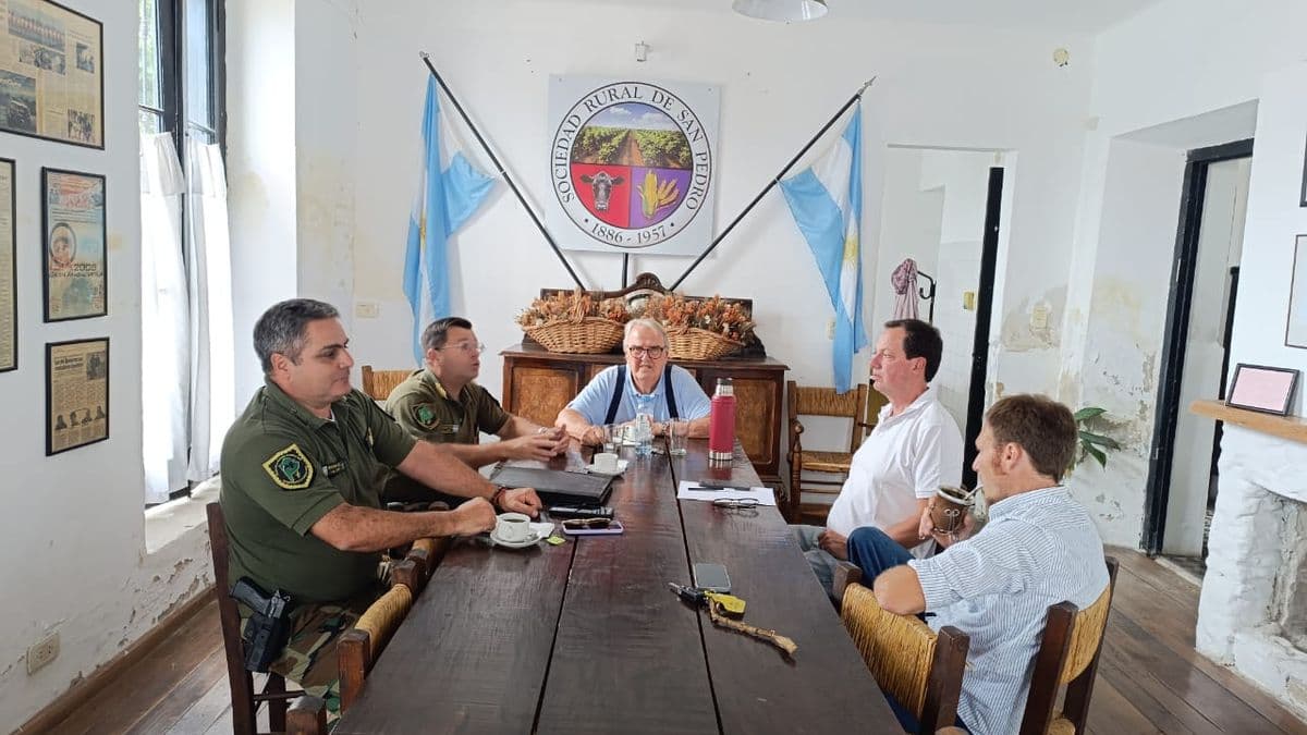 Seguridad rural en San Pedro: Comando de Patrulla se reúne con Sociedad Rural