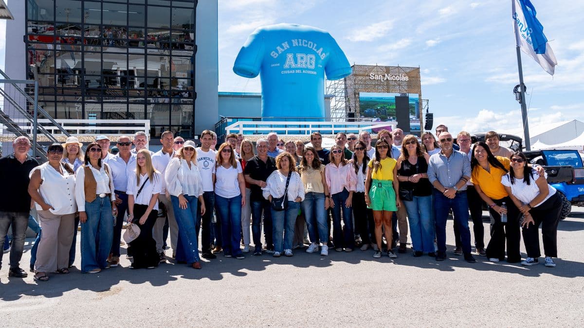 San Nicolás: Dirigentes del espacio Hechos se reunieron en Expoagro junto a Manuel y Santiago Passaglia