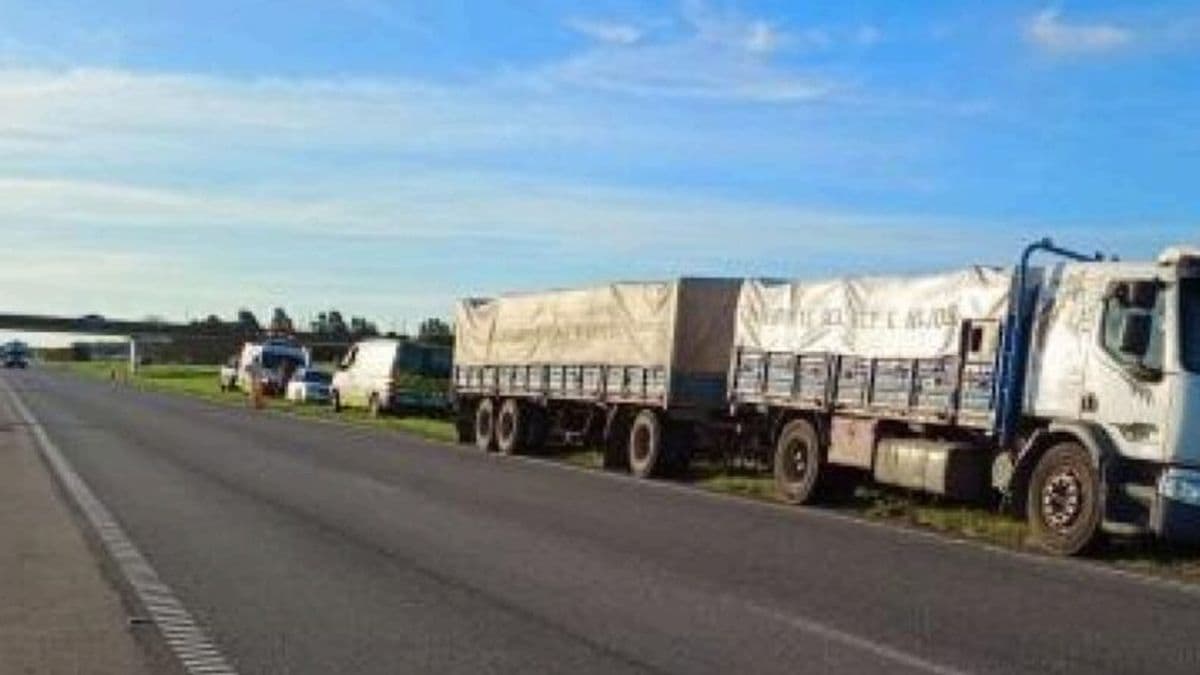 Incendio vehicular en Ruta Nacional 9: Bomberos de Zárate controlaron un automóvil envuelto en llamas