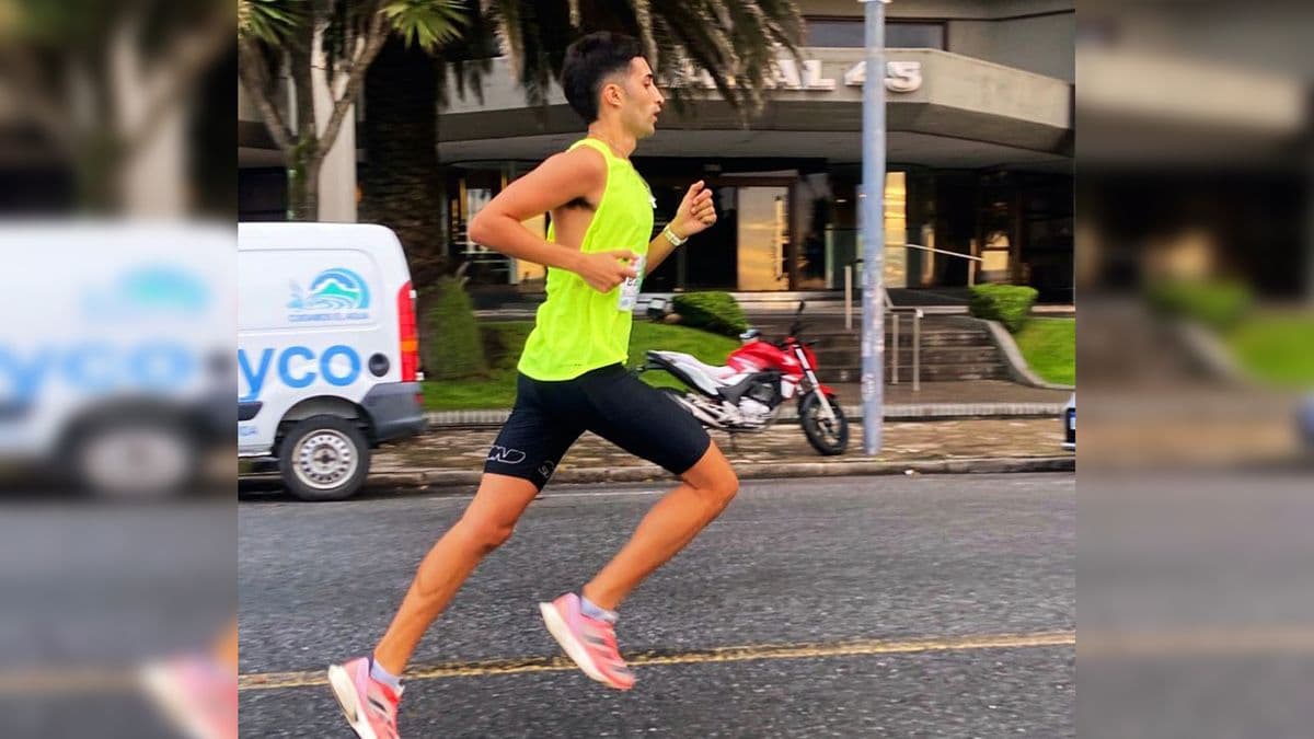 Ivo Tapia, entre los mejores en Mar del Plata: cuarto en los 21K