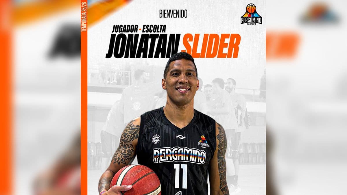 Refuerzo de jerarquía: Jonatan Slider se incorpora a Pergamino Básquet