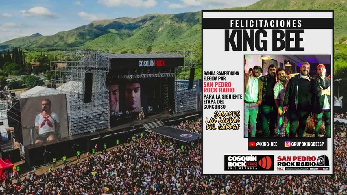 King Bee representará a San Pedro en el concurso nacional de Cosquín Rock 2026