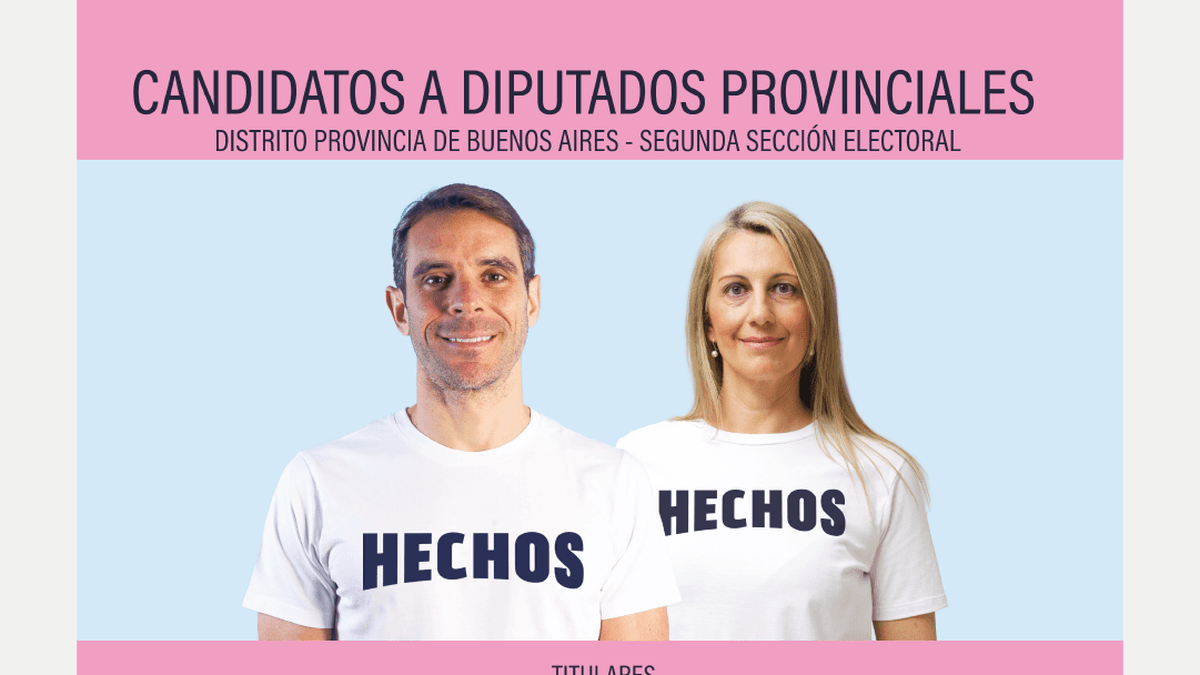 La Junta Electoral oficializó la boleta de HECHOS para las elecciones del 7 de septiembre