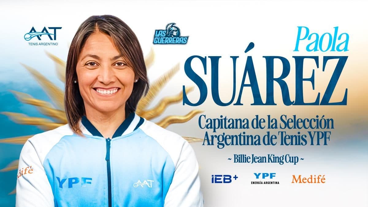 Paola Suárez es la nueva capitana del equipo argentino en la Billie Jean King Cup