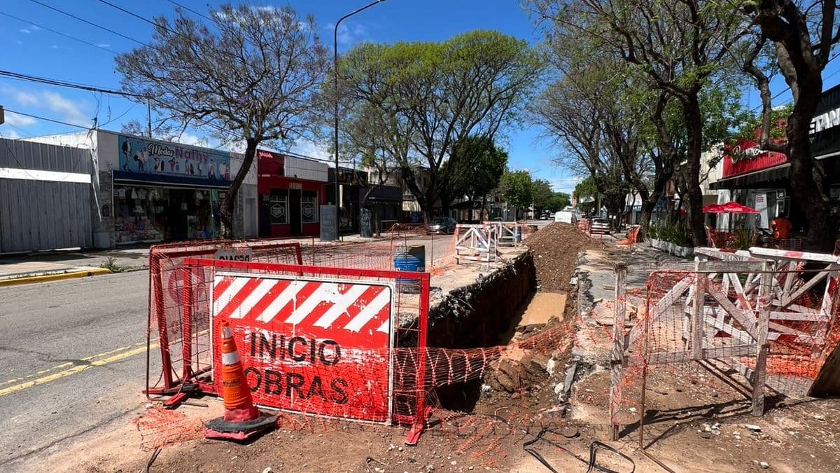 Se paraliza en Pergamino la obra del Colector Norte bajo la avenida Yrigoyen por falta de pago