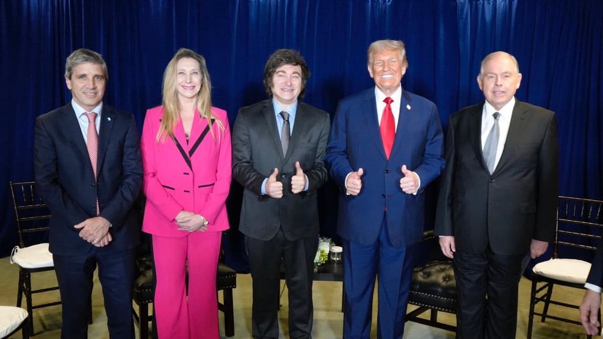 Fantástico día para el gobierno. Trump a Milei: "Tiene mi respaldo completo para la reelección"