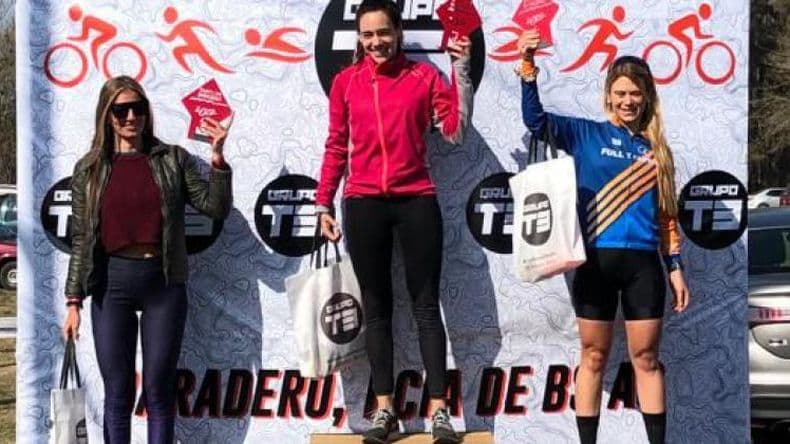 Nuevo podio para Brenda Bernard- finalizoacute tercera en el Duatloacuten de Bar