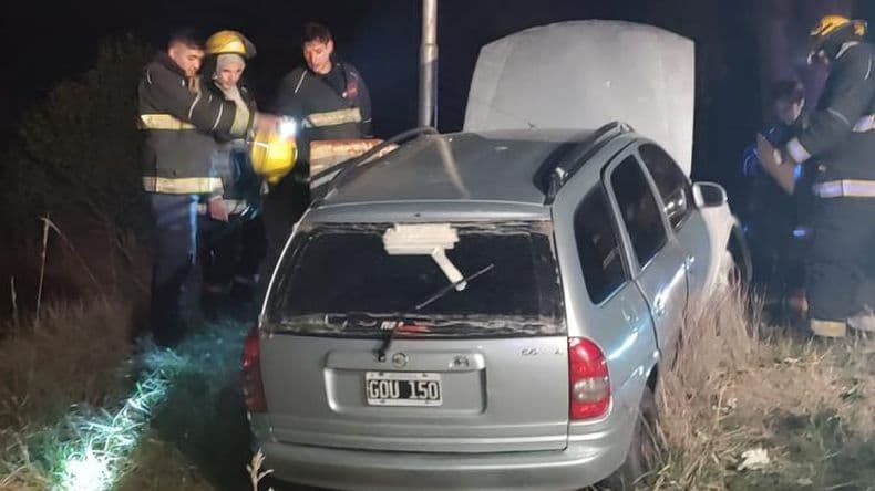 Una mujer se despistó con su auto cerca de Pergamino