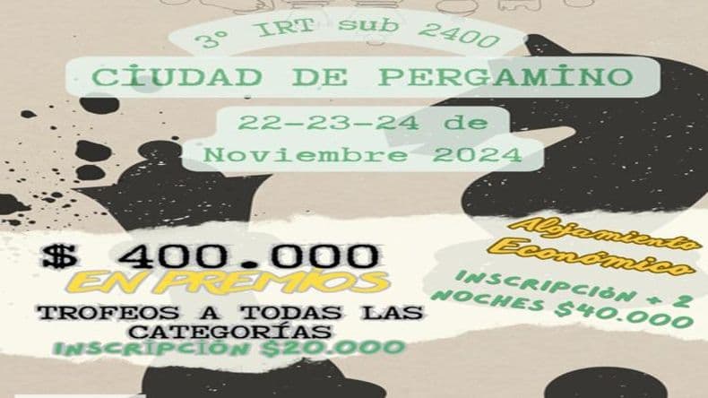 El Club Social organiza el 3º IRT Ciudad de Pergamino de ajedrez