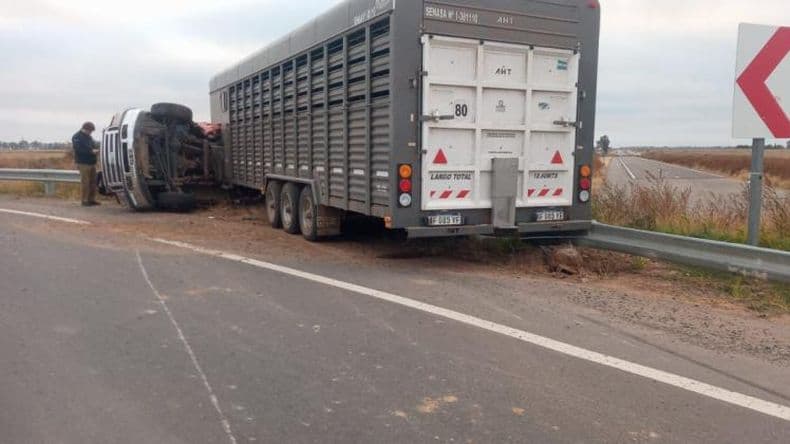 Vuelco en la zona de Fontezuela