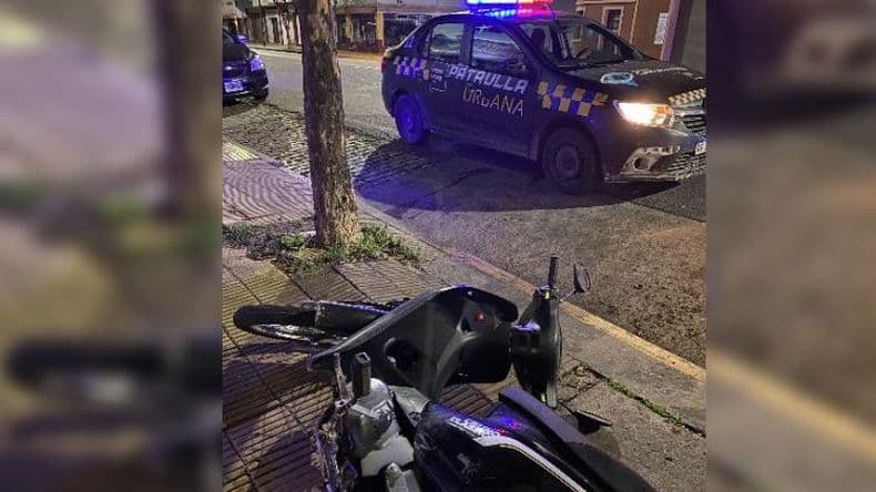 Demoraron a un menor de 15 antildeos involucrado en el robo de una moto