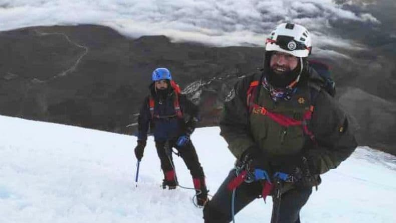 Maacutes cerca del Sol- Raimundo Nus hizo cumbre en el Chimborazo
