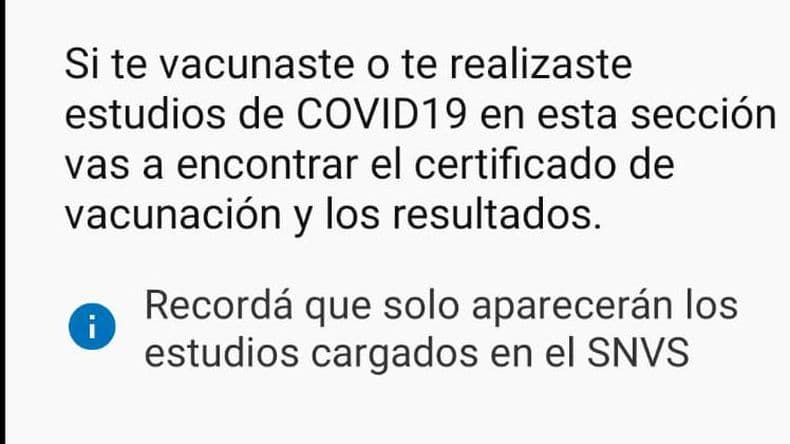 Problemas para descargar el certificado de vacunacioacuten por la App Mi Argenti