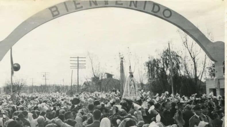 Hace 70 antildeos en Pergamino se consagraba a la Virgen de la Merced