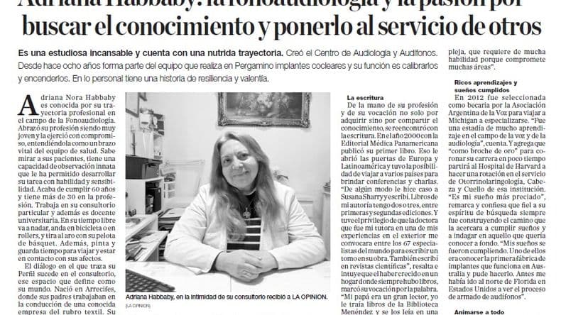 La sección Perfiles Pergaminenses se publica en forma ininterrumpida desde hace 