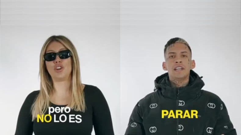 En un video Wanda Nara, L-Gante y otros influencers alertan sobre las apuestas ilegales online