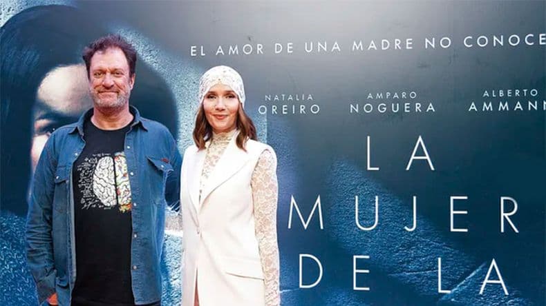 El director de la película Benjamin Avila y la protagonista Natalia Oreiro, dura