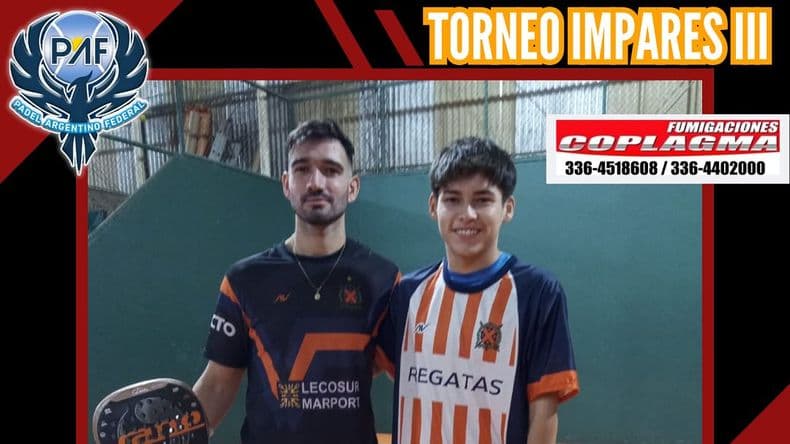 Pádel: se jugó un nuevo torneo de la Asociación Nicoleña, Etapa Impar