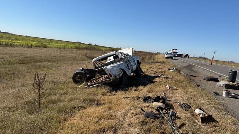 El choque por alcance involucró a una pick up Toyota Hilux y una camioneta Chevr