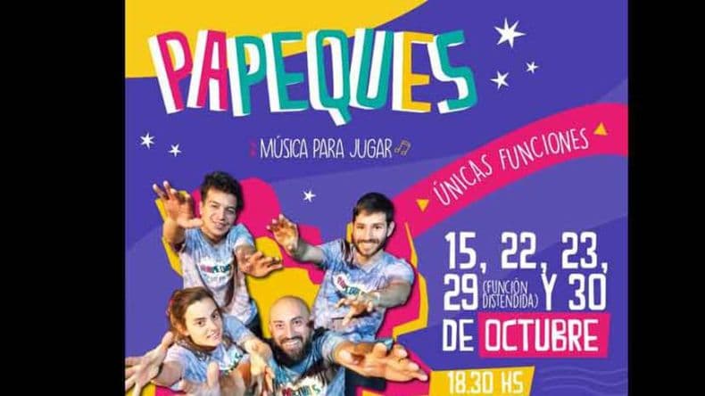 "Papeques", una propuesta musical para las infancias, vuelve hoy a Espacio GAE
