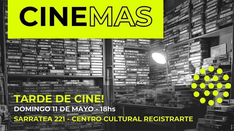 "Cine Más" llega al Centro Cultural Registrarte con cortometrajes nacionales y reflexión colectiva