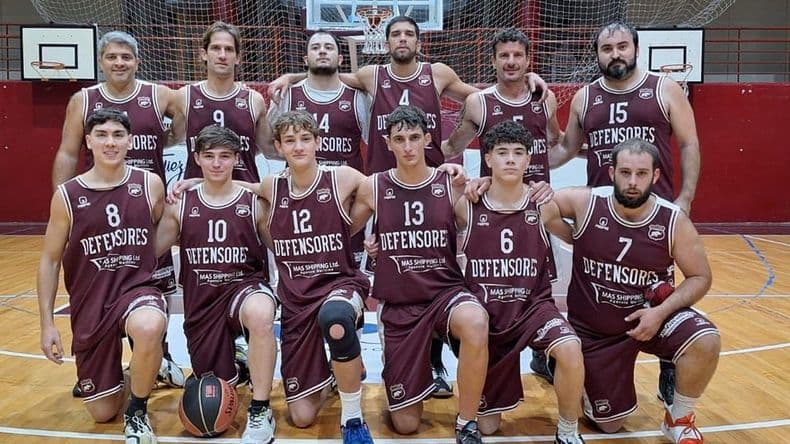 Defensores B fue uno de los ganadores de la octava fecha del Apertura de Básquet