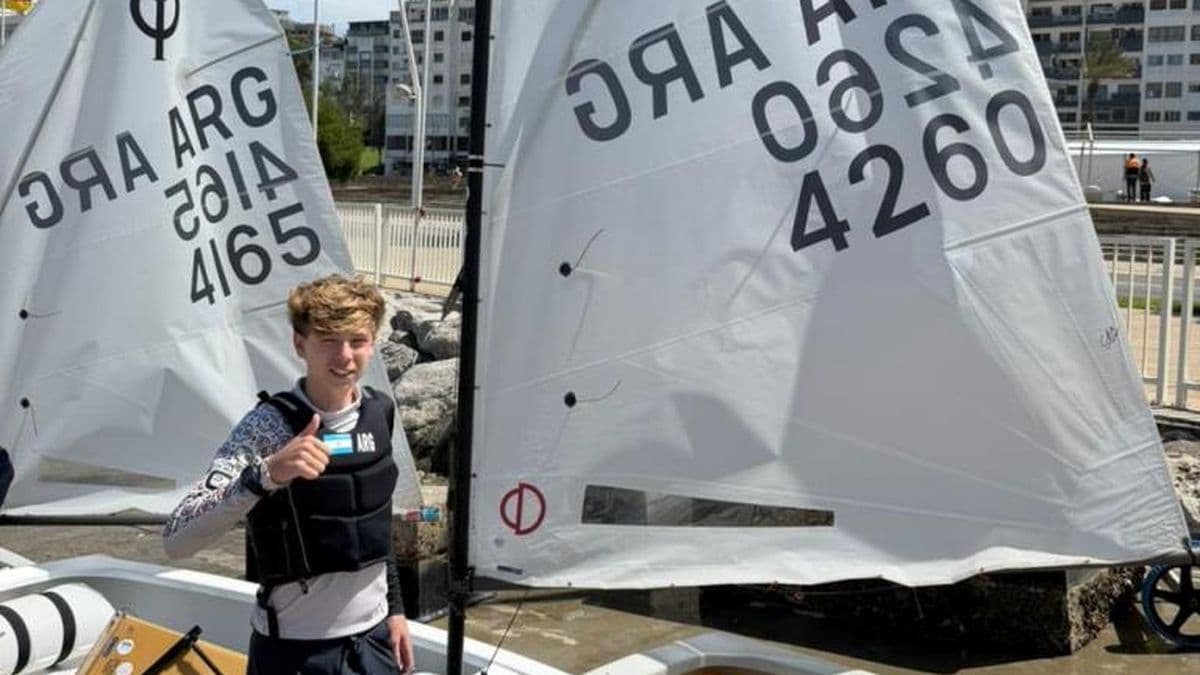El oriundo de Arrecifes representa a la Argentina en el Mundial de Optimist en Marruecos