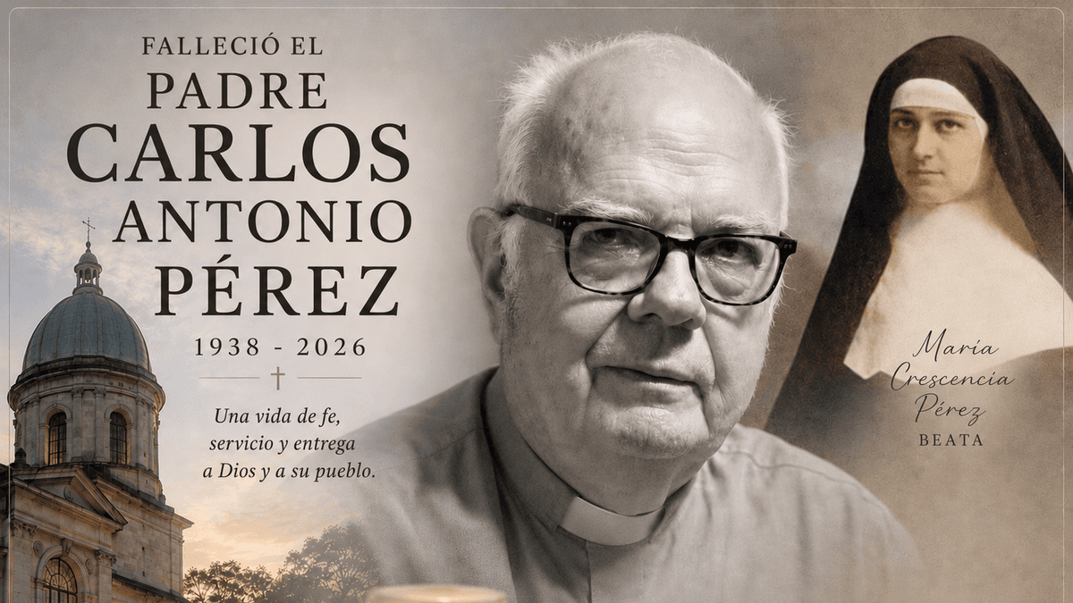 Murió el padre Carlos Pérez, el sacerdote que dedicó su vida a la fe y a la memoria de María Crescencia