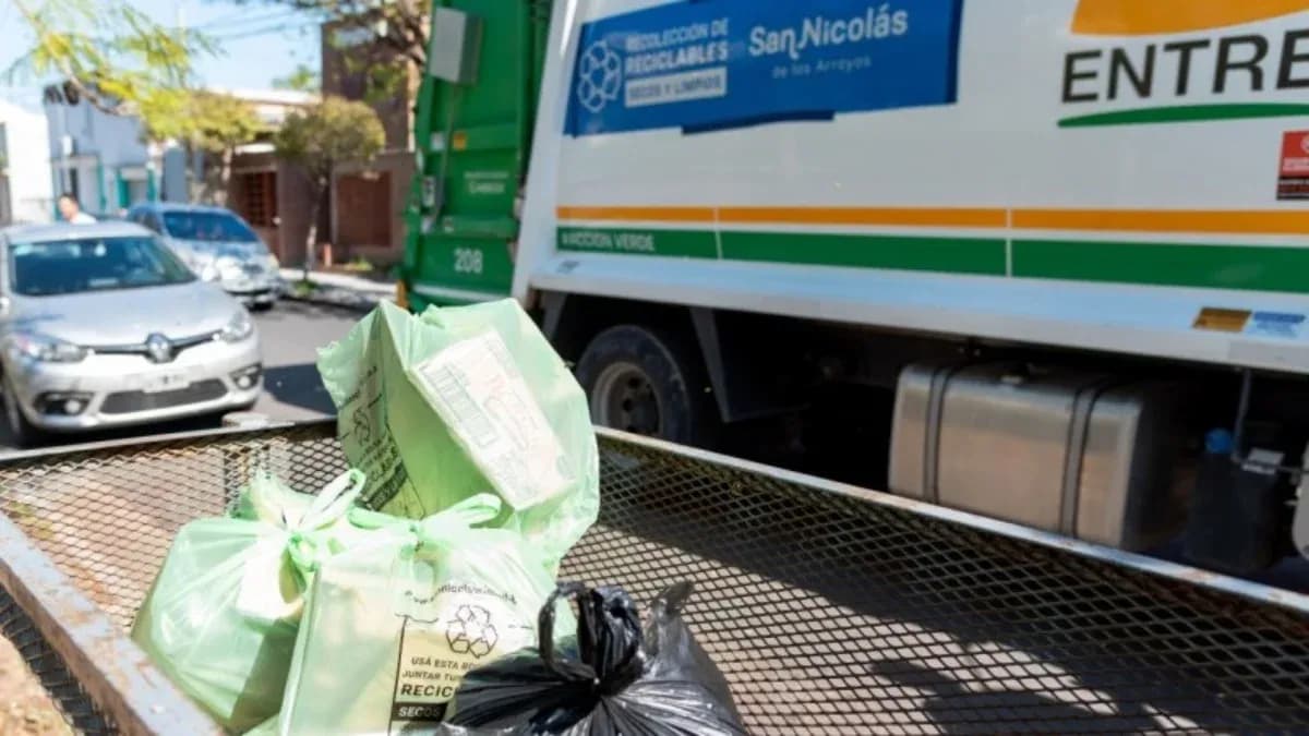 San Nicolás: Por el partido de Argentina, cambia el horario de la recolección de residuos este viernes