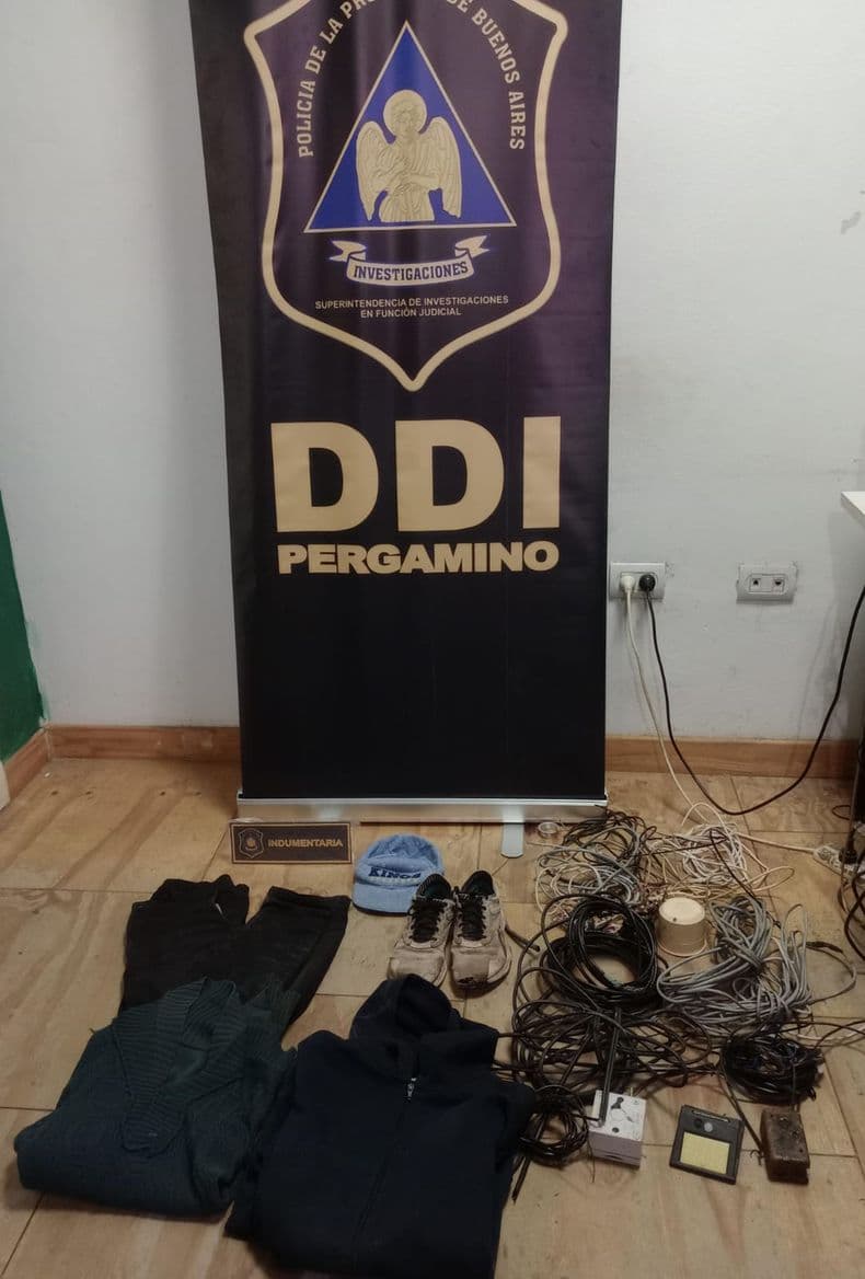 Cayeron presos tres sujetos por el robo de cables en el Club Viajantes: a uno de ellos le secuestraron lo robado