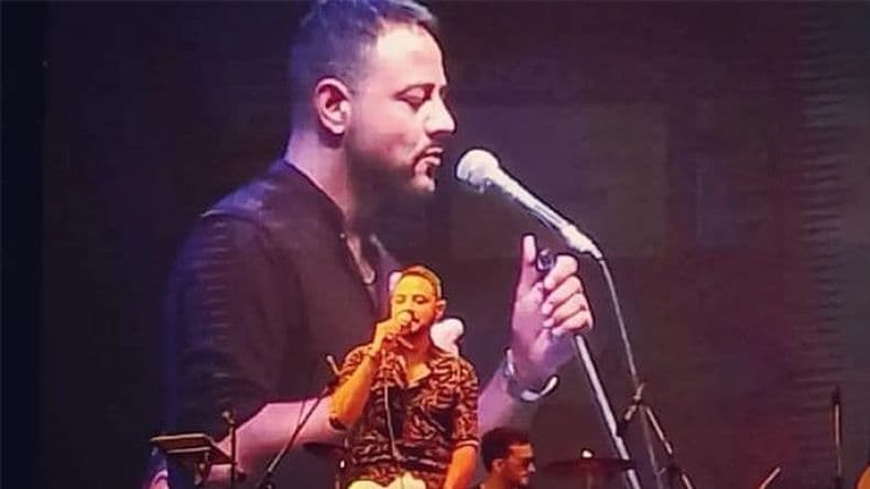 El cantante local Marcos Emanuel.