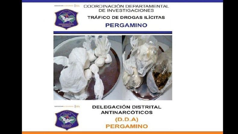 Detuvieron a un rosarino que traía marihuana y cocaína a Pergamino en una moto
