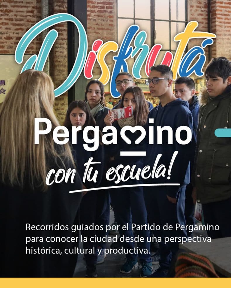 "Disfrutá Pergamino con tu escuela": recorridos guiados para aprender desde el territorio