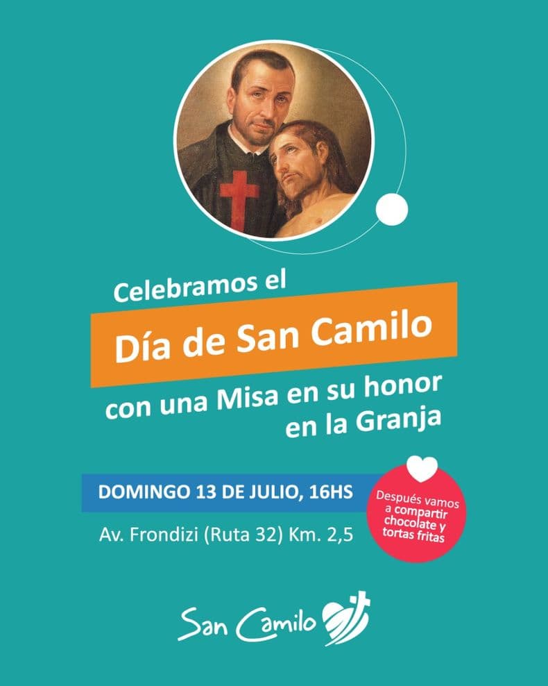 La Granja San Camilo de Pergamino celebra a su santo patrono con una misa y encuentro comunitario