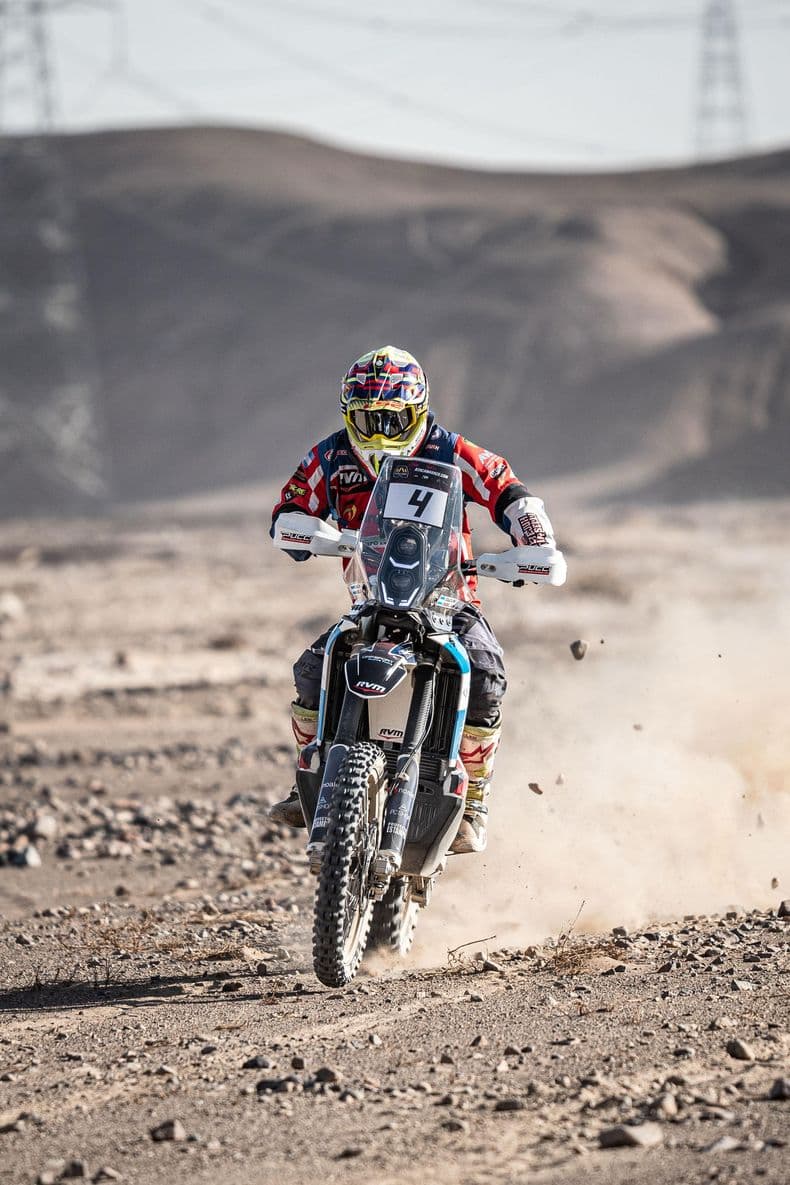 Joaquín Debeljuh Taruselli va por la cuarta etapa del Atacama Race