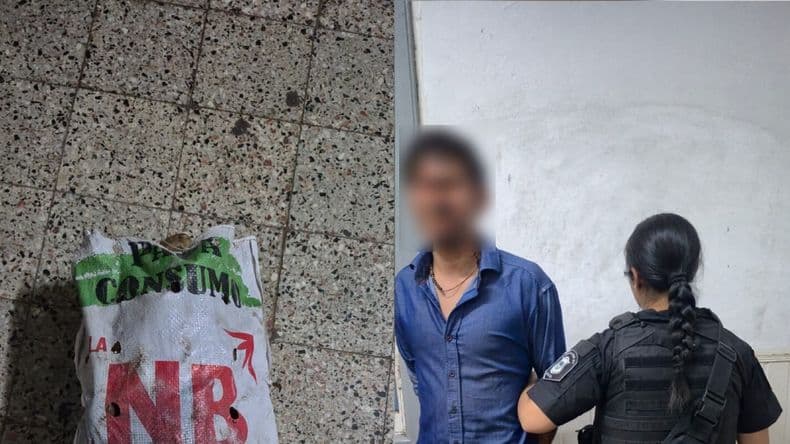 Detuvieron a un ladrón por robar una bolsa de papas de una verdulería