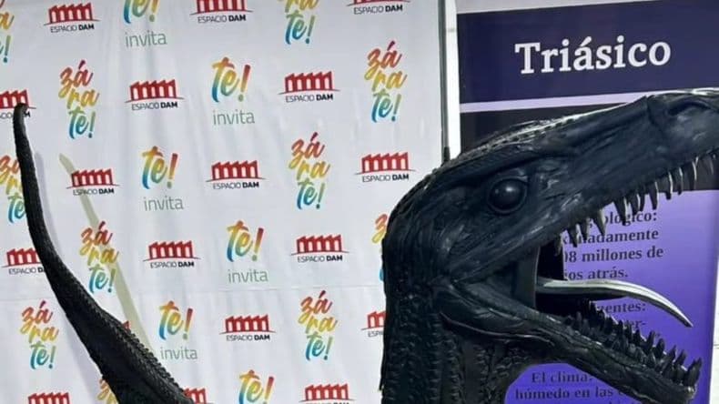 Zárate: una muestra de dinosaurios y animales prehistóricos cautiva en el Espacio DAM durante las vacaciones de invierno
