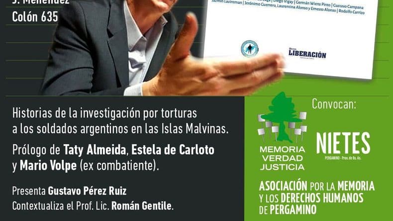 Para reflexionar: presentan en Pergamino el libro "Malvinas y Derechos Humanos"
