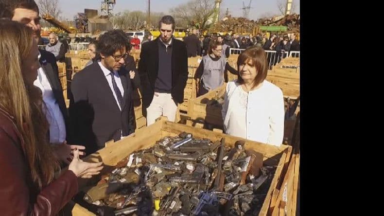 Destruyeron más de 25.000 armas incautadas en operativos