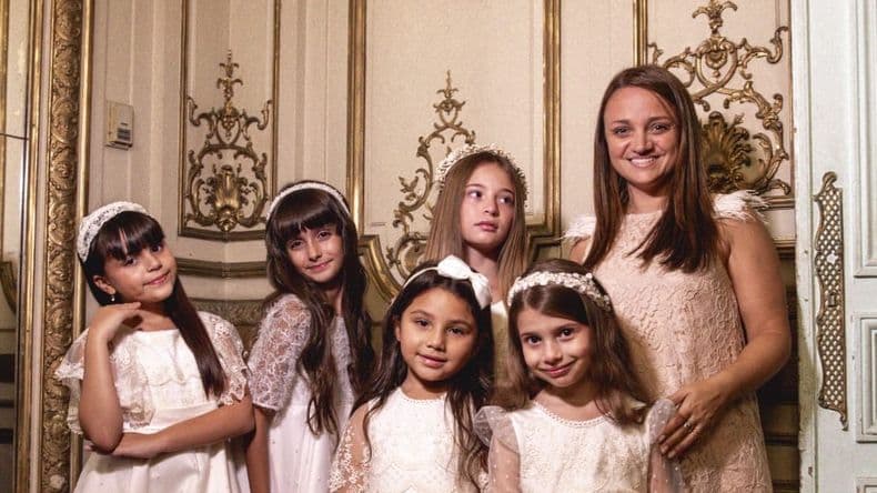 De la mano de una pergaminense, la alta costura para niñas brilló en el Fashion Week
