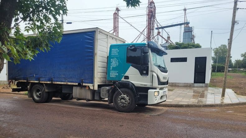 &nbsp; El camión perteneciente a la flota de vehículos de la Dirección General d