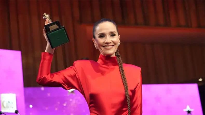 Natalia Oreiro ganó el oro. La actriz, que ya había recibido el premio a Mejor A