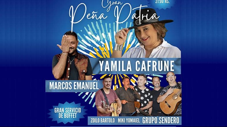 Anuncian la Gran Peña Patria con la presencia de Yamila Cafrune y artistas locales